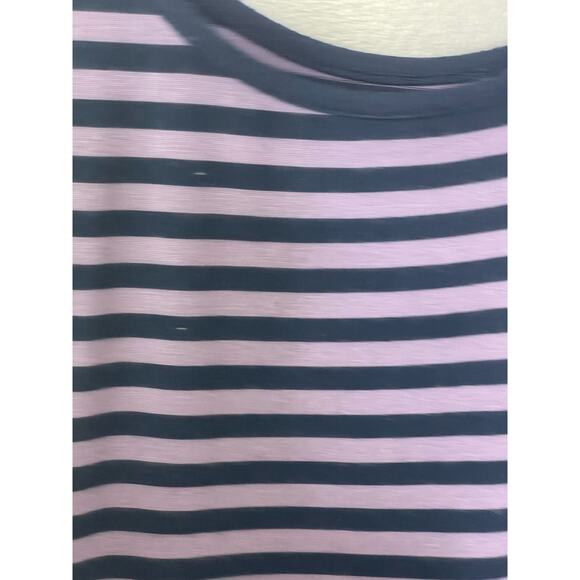 Liz Lange Sleeveless Striped Maternity Tank Dress Purple Navy Womens‎ Size Small - Picture 8 of 12